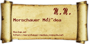 Morschauer Médea névjegykártya
